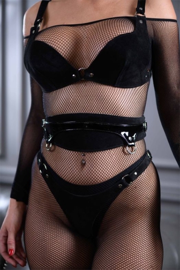 Замшевый пояс из кожи Sex Game